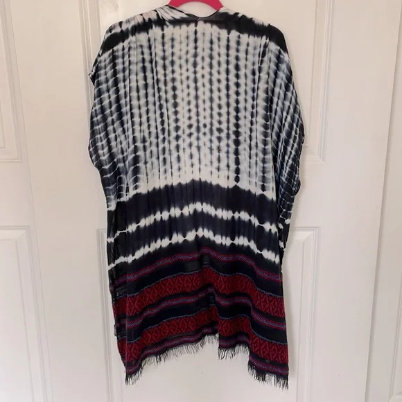 Angie Tie Dye Kimono Wrap One Size - Picture 5 of 7
